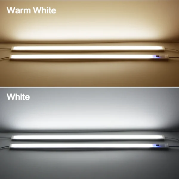 Barre lumineuse LED USB avec capteur de mouvement, bande lumineuse, balayage manuel, éclairage d'armoire, lampe de cuisine, chambre à coucher, profil d'infraction, 5V, 30 cm, 40 cm, 50cm - Image 6